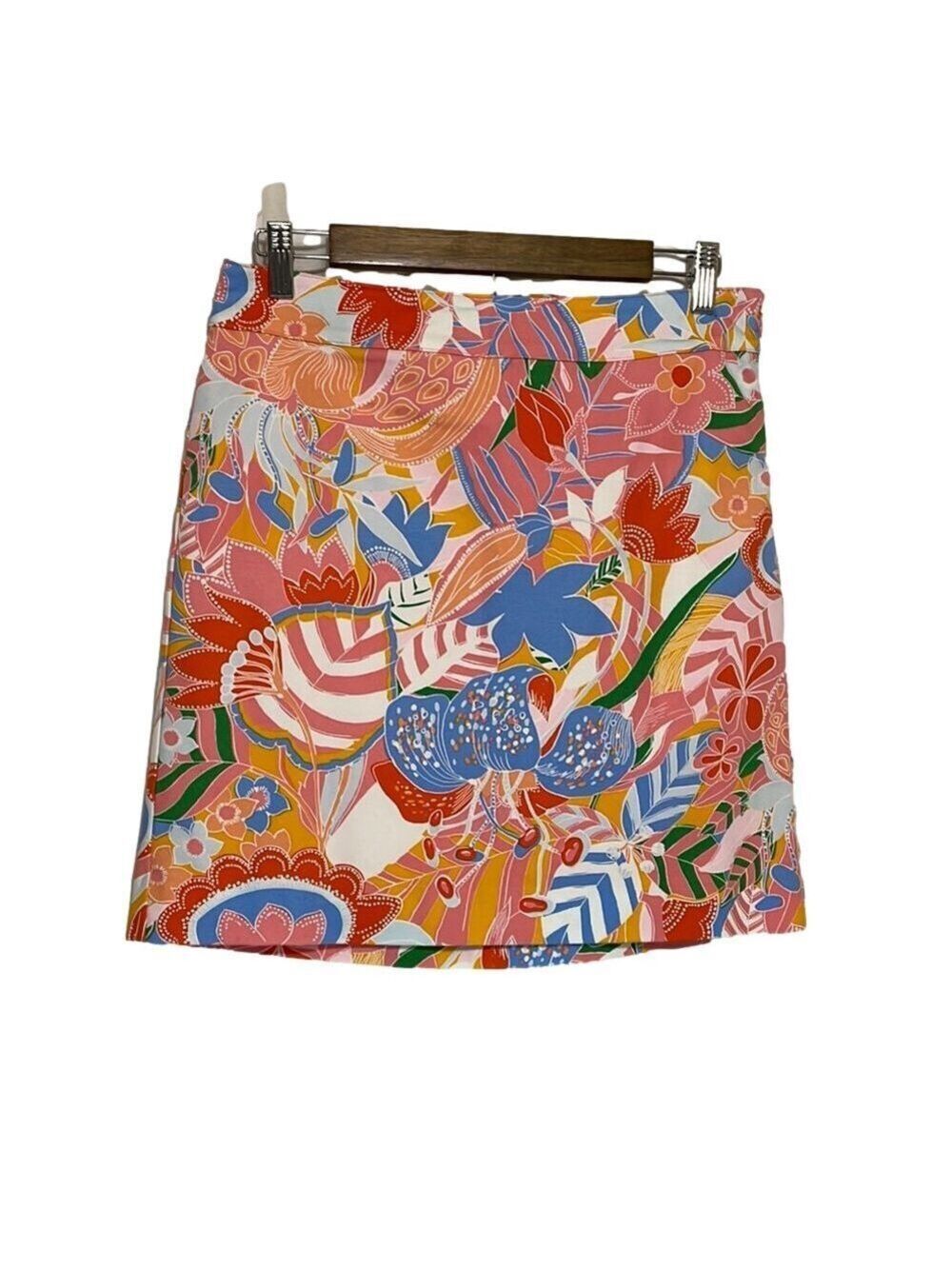 Talbots Floral Multicolor Women's Skirt Sz 6P
